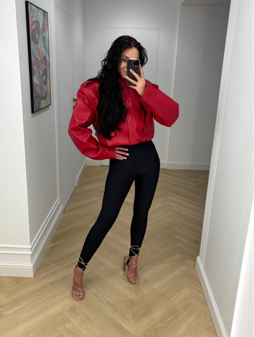 Czarne legginsy z zapiętką IRMA 69 - photo #39