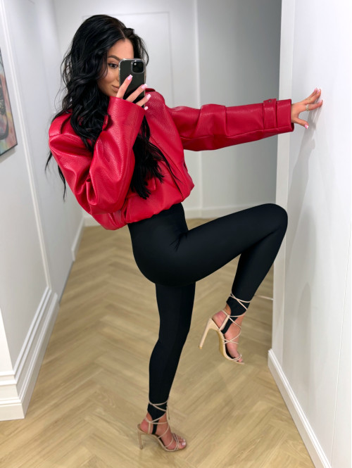 Czarne legginsy z zapiętką IRMA 69 - photo #40