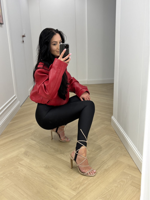 Czarne legginsy z zapiętką IRMA 69 - photo #43