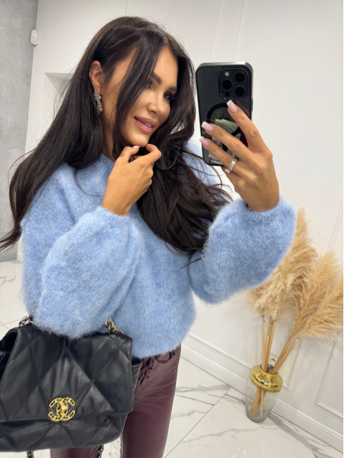 Błękitny sweter oversize OFELIA 17