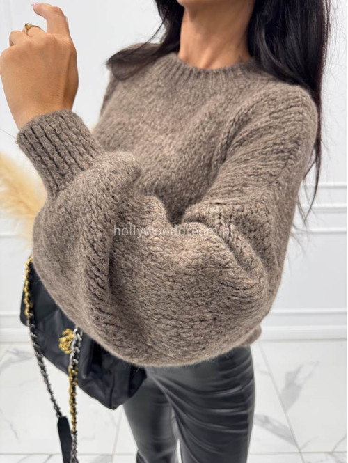 Cappuccino Sweter oversize Ksawery 06 Cappuccino Sweter oversize Ksawery 06 - photo #6