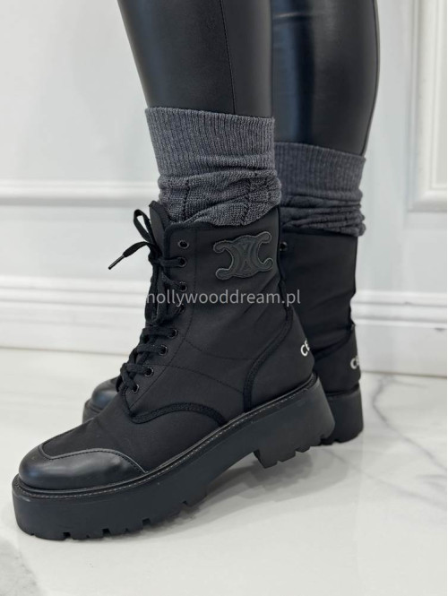 Szare zakolanówki ze splotem Keysi - photo #6