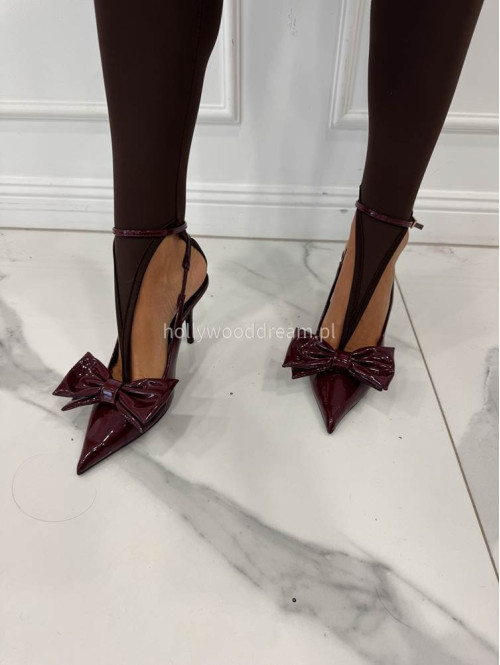 Brązowe legginsy z zakładką na palec DENIS 19 - photo #6