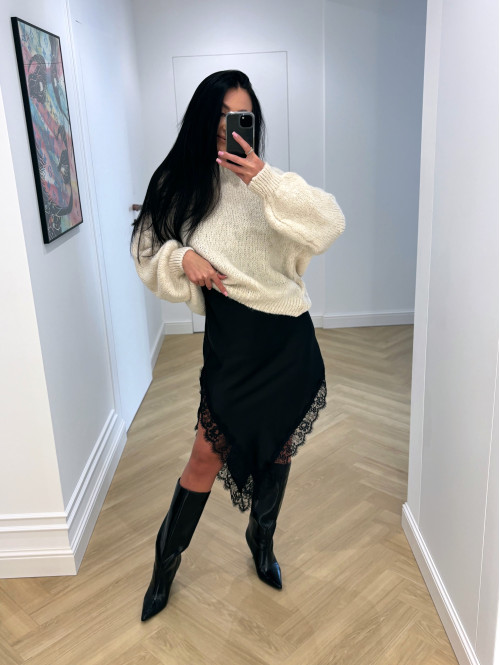 Ecru sweter oversize KSAWERY 06 - photo #9