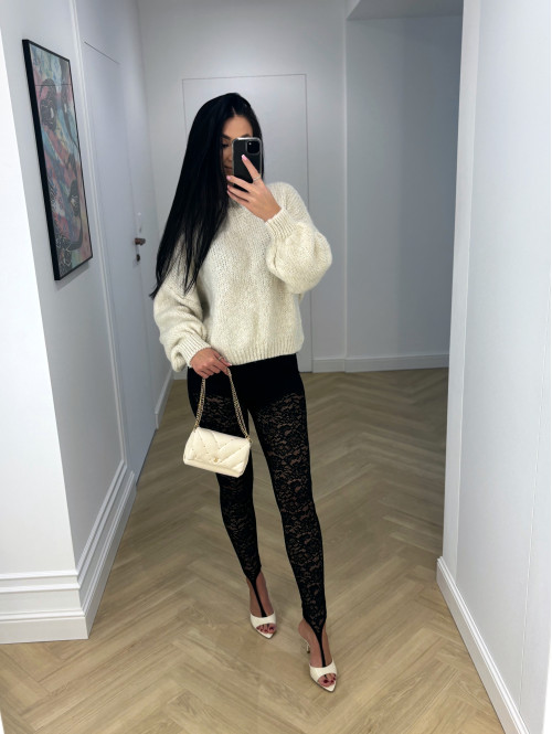 Ecru sweter oversize KSAWERY 06 - photo #12