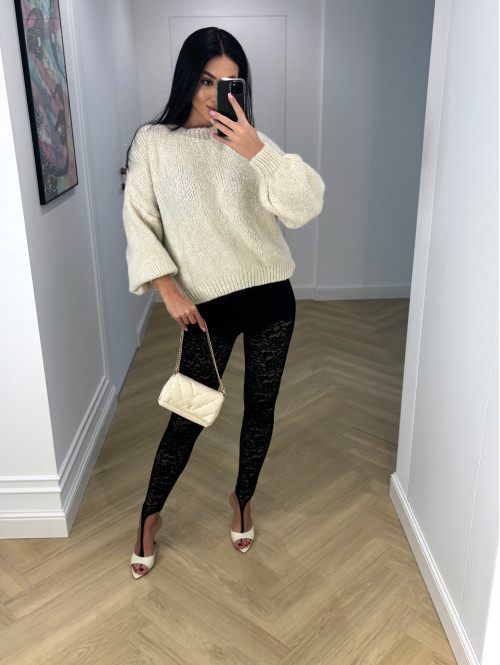 Ecru sweter oversize KSAWERY 06 - photo #11