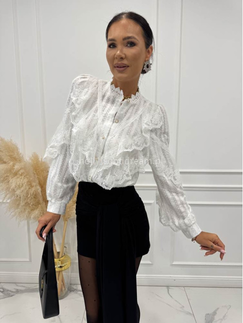 Czarna spódniczka mini z wiązaniem i marszczeniem na tyle JULA 25 - photo #11