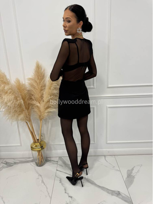 Czarne Spódnico-spodenki z imitacją kieszeni CONOR 25 - photo #12