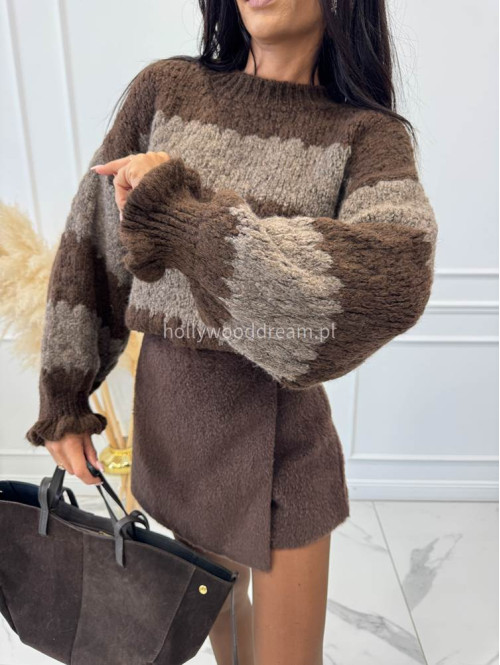 Czekoladowe spódnico-spodenki pluszowe na zakładkę Anicha 09 - photo #7