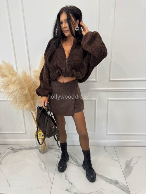 Czekoladowe spódnico-spodenki pluszowe na zakładkę Anicha 09 - photo #30