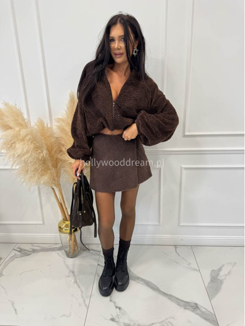 Czekoladowe spódnico-spodenki pluszowe na zakładkę Anicha 09 - photo #31