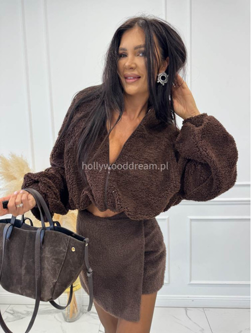 Czekoladowe spódnico-spodenki pluszowe na zakładkę Anicha 09 - photo #36