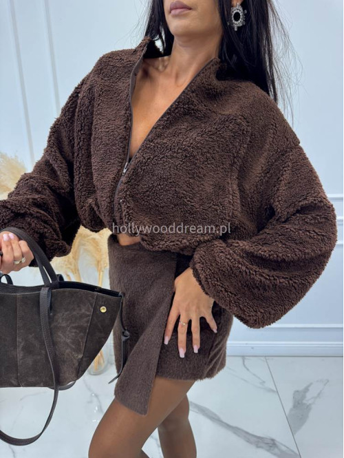 Czekoladowe spódnico-spodenki pluszowe na zakładkę Anicha 09 - photo #39
