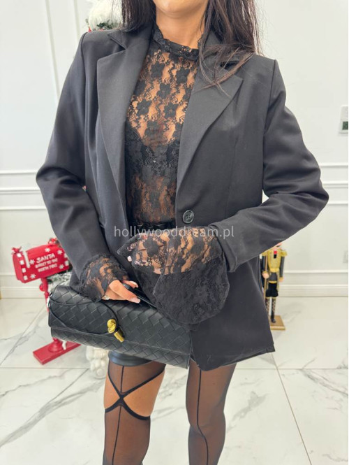 Czarna marynarka z wiskozą Blaise 17 - photo #1