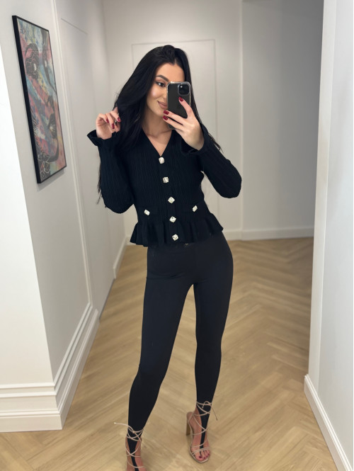 Legginsy z zakładką na palec KOLIAN czarne 163 - photo #50