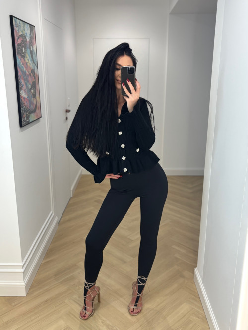 Legginsy z zakładką na palec KOLIAN czarne 163 - photo #56