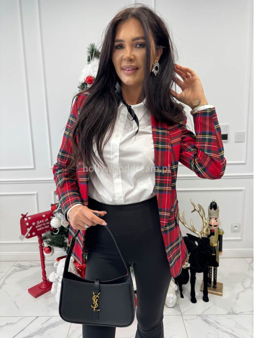 Czerwona Marynarka w kratę Melhio 17 - photo #14