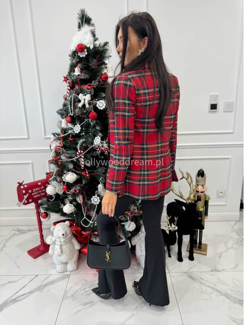 Czerwona Marynarka w kratę Melhio 17 - photo #21