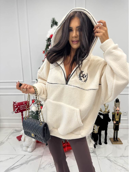 Kremowa bluza baranek Cozy Time 25 - photo #2