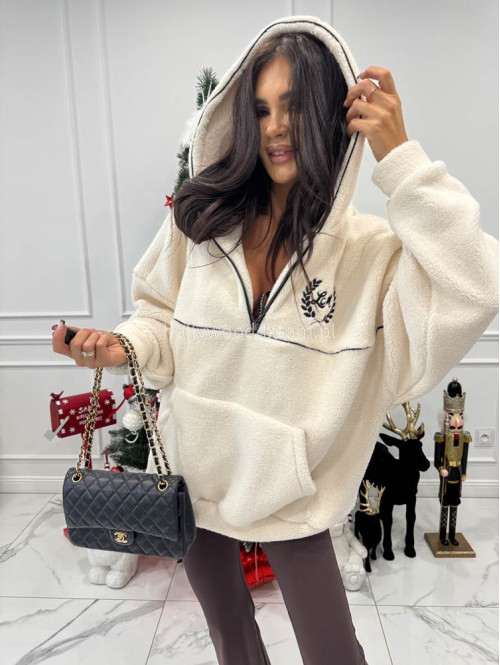 Kremowa bluza baranek Cozy Time 25 - photo #3