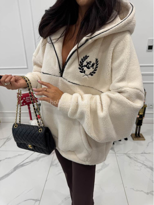 Kremowa bluza baranek Cozy Time 25 - photo #4