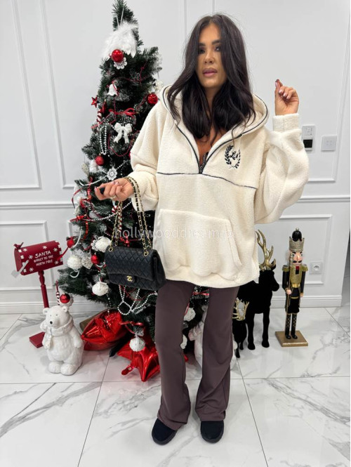 Kremowa bluza baranek Cozy Time 25 - photo #7