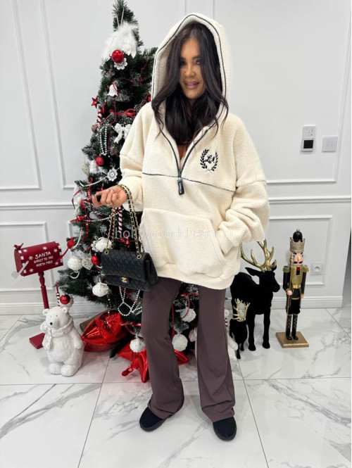 Kremowa bluza baranek Cozy Time 25 - photo #10