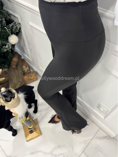 Czarne legginsy dzwony Malcom 173 - photo #2