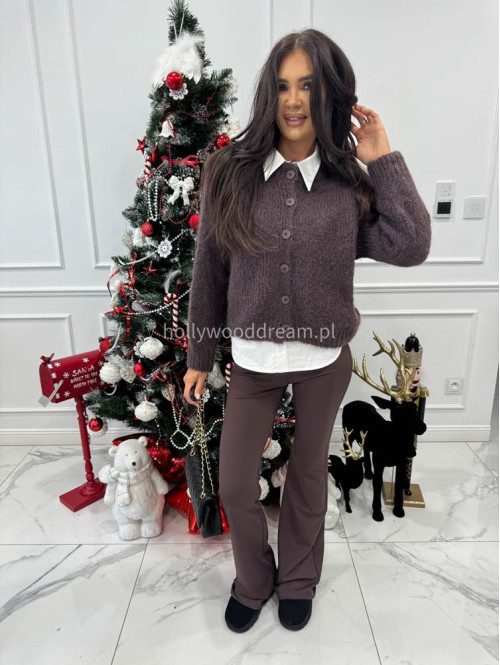 Czekoladowy sweter moherowy Dima 52 - photo #1