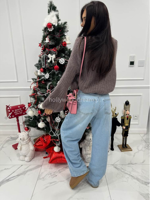 Mokka sweter moherowy z bufiastymi rękawami SWEETHEART 24,02 - photo #8