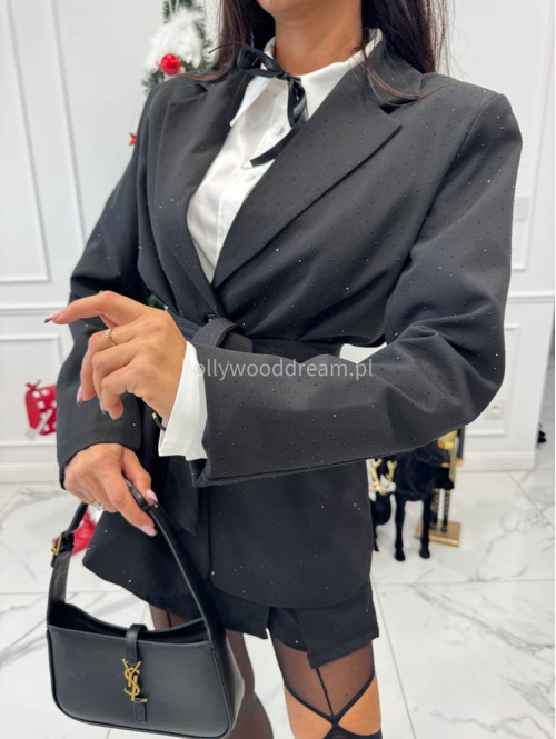 Czarne spódnico spodenki z czarnymi cekinami BLAZE 17 - photo #10