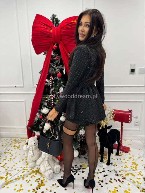 Czarny kombinezon w srebrne cekiny Gabriel 17 - photo #4