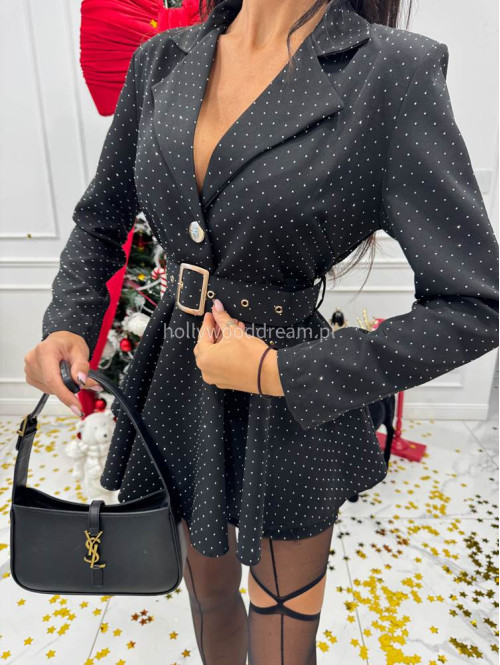 Czarny kombinezon w srebrne cekiny Gabriel 17 - photo #8