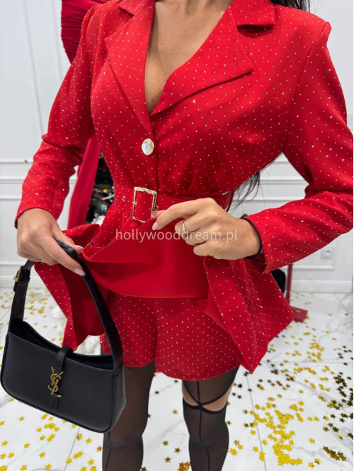 Czerwony kombinezon w srebrne cekiny Gabriel 17 - photo #10
