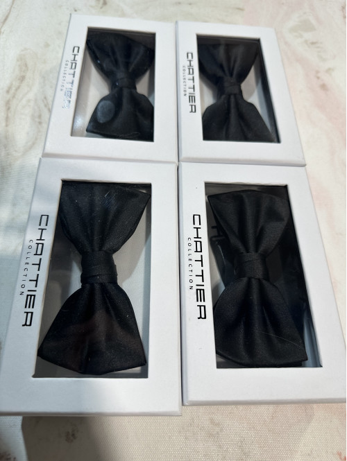 Czarna muszka z regulowanym zapięciem ARLA - photo #4