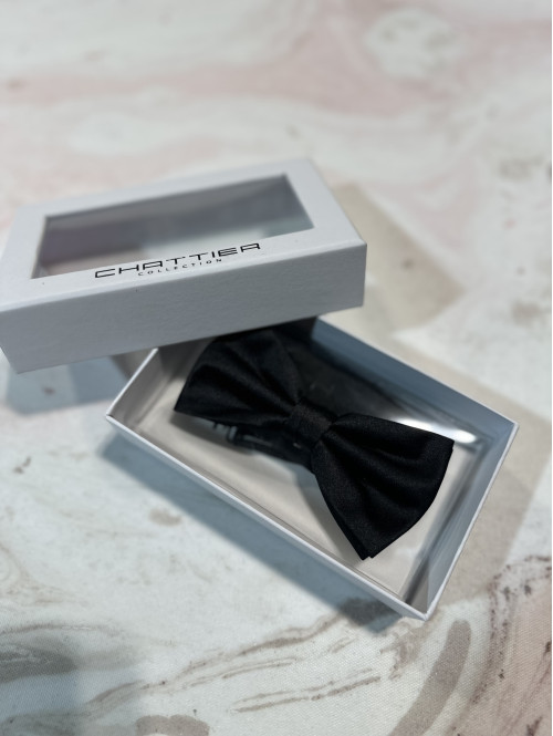 Czarna muszka z regulowanym zapięciem ARLA - photo #9