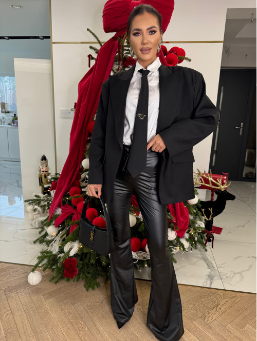 Marynarka na jeden guzik SOFIA czarna 69 - photo #18