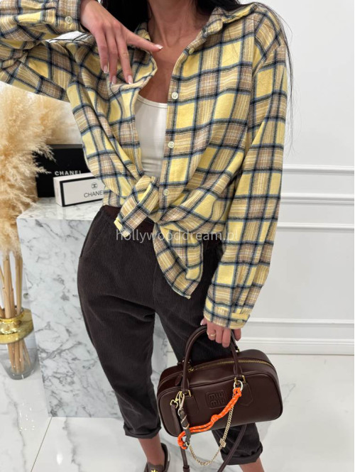 Czekoladowe spodnie sztruksowe z gumką w pasie AMADEO 52 - photo #33