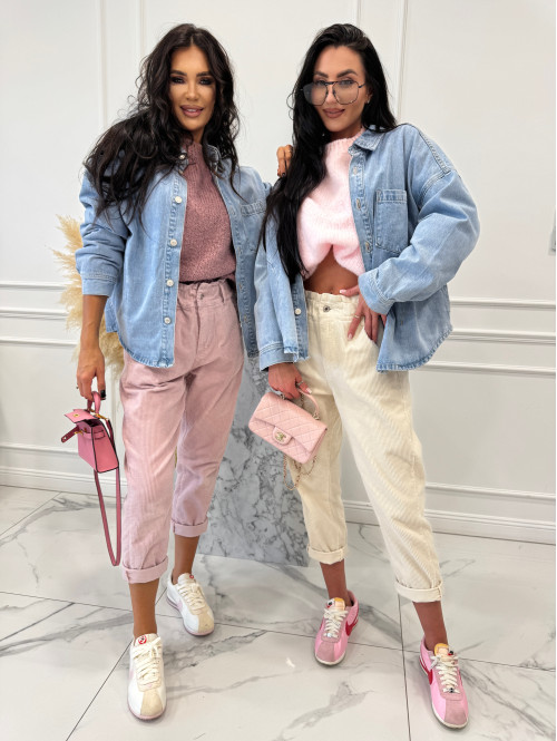 Jasno niebieska koszula jeansowa z kieszenią DENIM 52 - photo #1