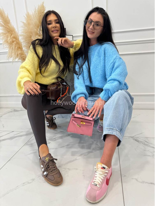 Niebieski sweter oversize Ksawery 06 - photo #7