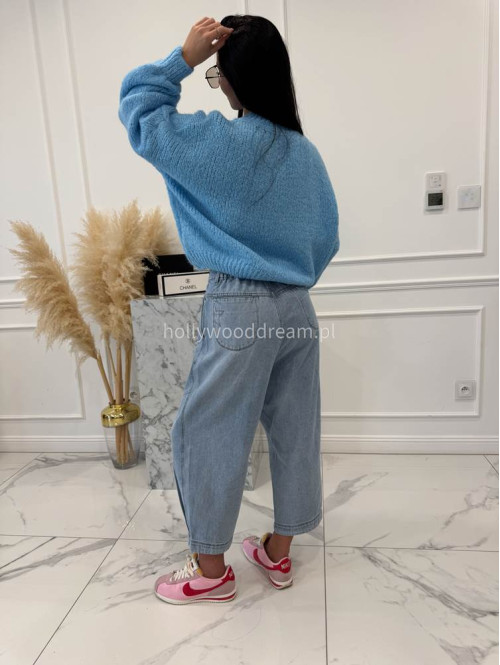 Niebieski sweter oversize Ksawery 06 - photo #18