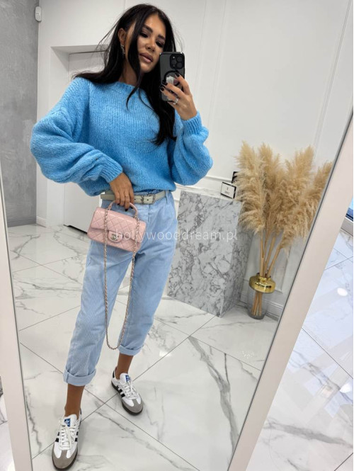 Niebieski sweter oversize Ksawery 06 - photo #19