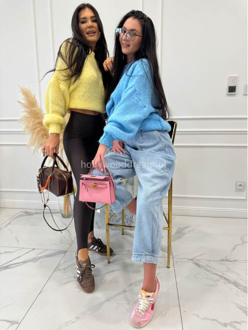 Pastelowy żółty sweter oversize Ksawery 06 - photo #11