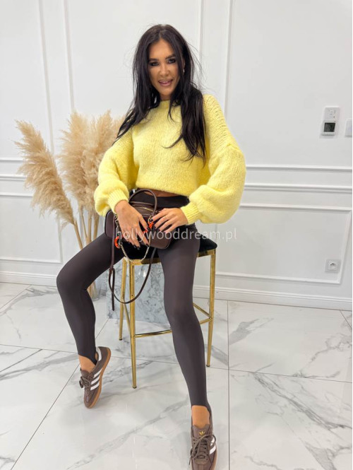 Pastelowy żółty sweter oversize Ksawery 06 - photo #13