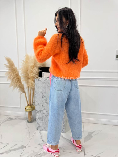 Jasno niebieskie spodnie loose fit z obniżonym krokiem Luk 52 - photo #8