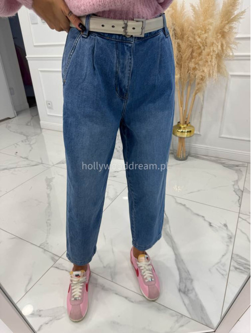 Niebieskie spodnie jeansowe loose fit  Milan 52 - photo #0