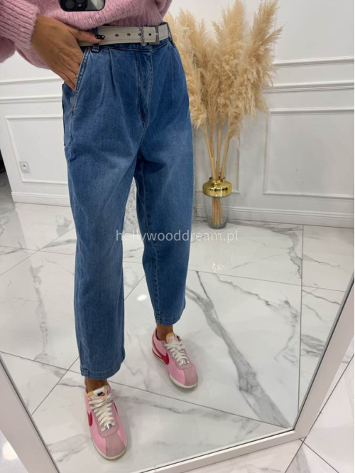 Niebieskie spodnie jeansowe loose fit  Milan 52