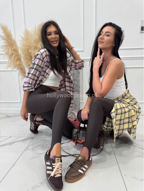 Żółto-beżowa koszula w kratę JENNY 52 - photo #13