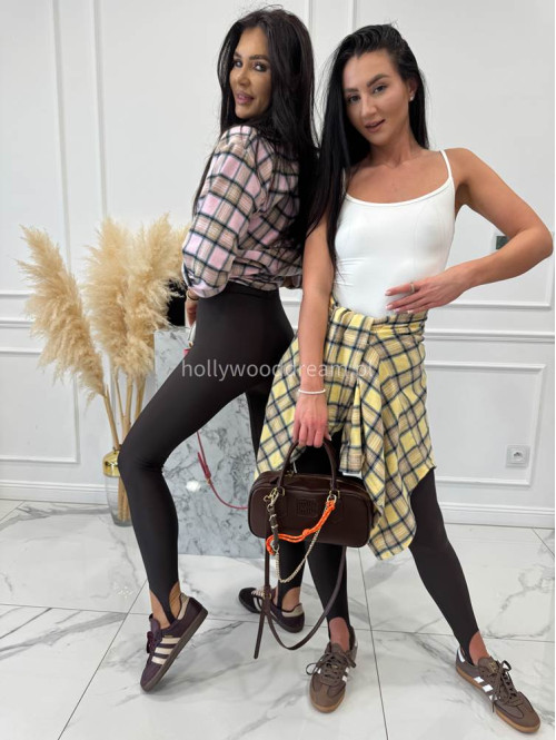 Różowo-beżowa koszula w kratę JENNY 52 - photo #13