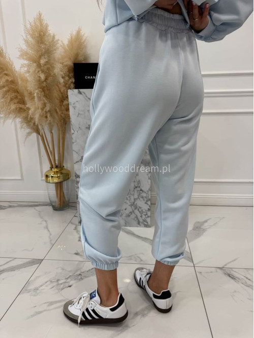 Błękitny komplet dresowy bluza+spodnie z wiskozą TOMAS 52 - photo #10